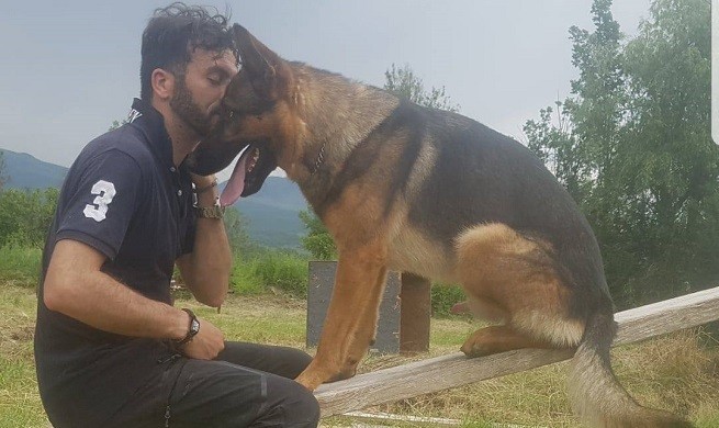Kaos e il suo istruttore Fabiano Ettorre